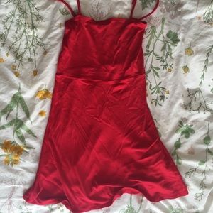 Red summery dress